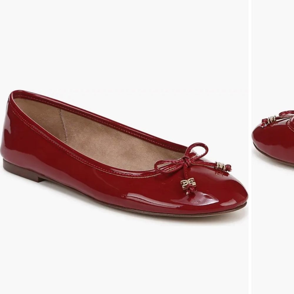 Sam Edelman Flora Ballet Flats in Red Mahogany